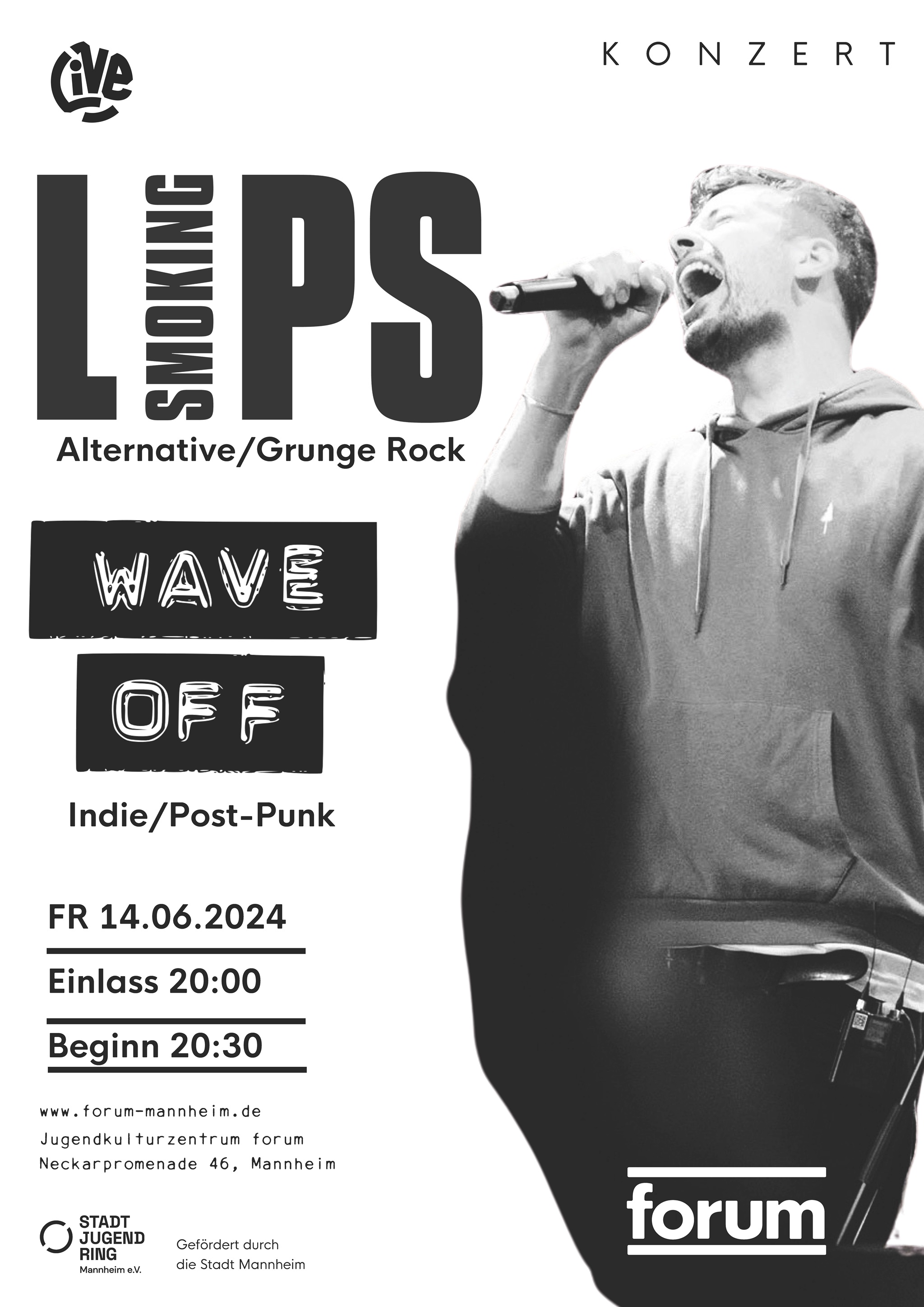 Konzert-Poster SMOKING LIPS