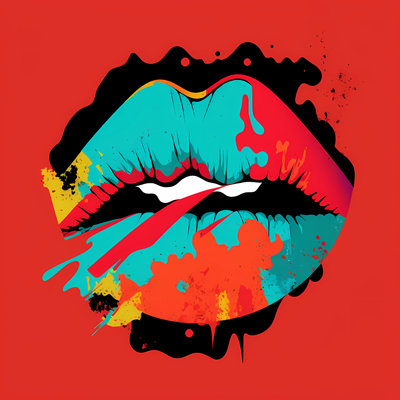 smoking lips logo Bildmarke